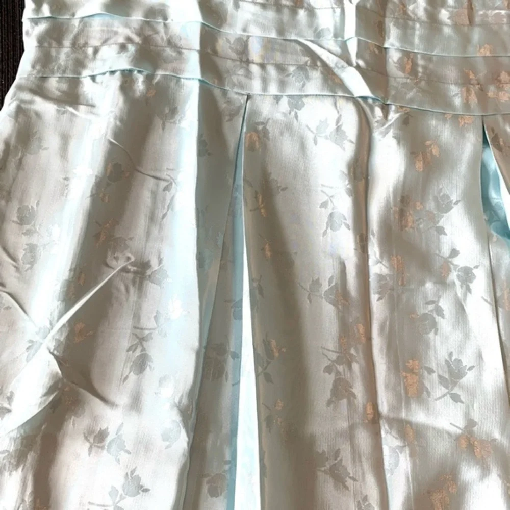 Vintage 50’s 60’s Neiman Marcus Blue Dress Dropped waist  Getsby Old Hollywood - Picture 8 of 12